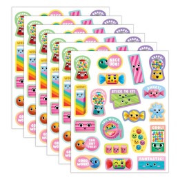 Teacher Created Resources® Bubble Gum Smelly Stickers, 120 Per Pack, 6 Packs