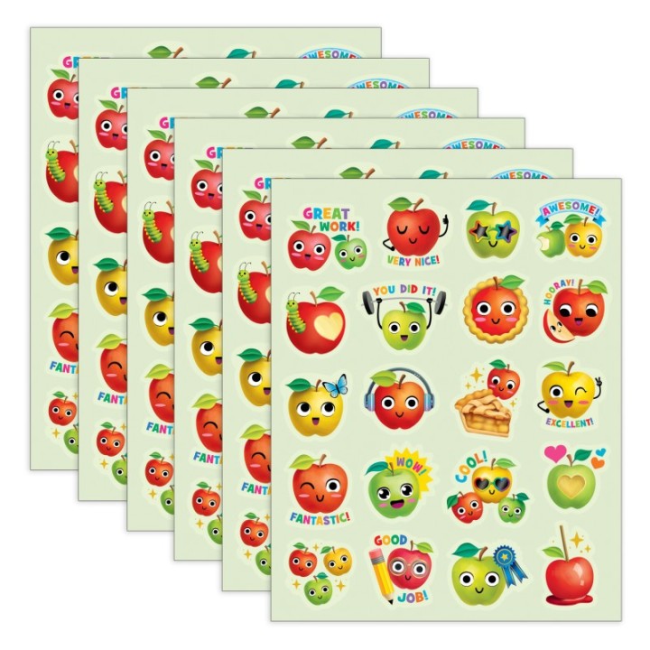Teacher Created Resources® Apple Smelly Stickers, 120 Per Pack, 6 Packs
