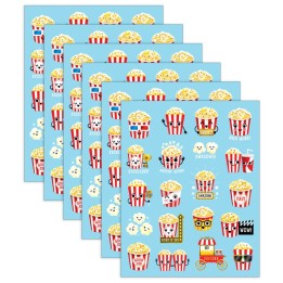 Teacher Created Resources® Popcorn Smelly Stickers, 120 Per Pack, 6 Packs
