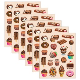 Teacher Created Resources® Chocolate Smelly Stickers, 120 Per Pack, 6 Packs