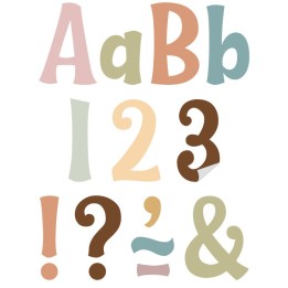 Teacher Created Resources® Calming Colors 4" Wild Whimsy Self-Adhesive Letters, 222 Pieces