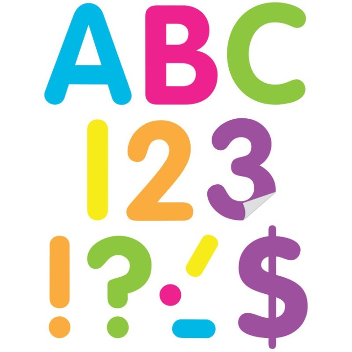 Teacher Created Resources® Brights 4" Classic Self-Adhesive Letters Uppercase, 108 Pieces