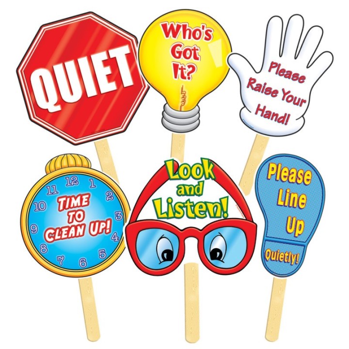Scholastic Teaching Solutions Manage Your Class Signs, Pack of 6