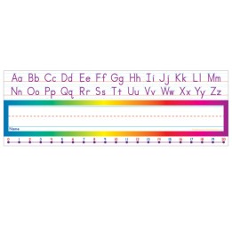 Scholastic Alphabet-Number Line (Standard) Name Plates, Pack of 36