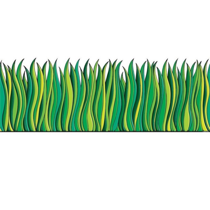 Scholastic Tall Green Grass Jumbo Border, 12'