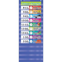 Scholastic Teaching Solutions Daily Schedule Pocket Chart, 17 pieces