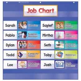 Scholastic Teaching Solutions Class Jobs Pocket Chart with Cards