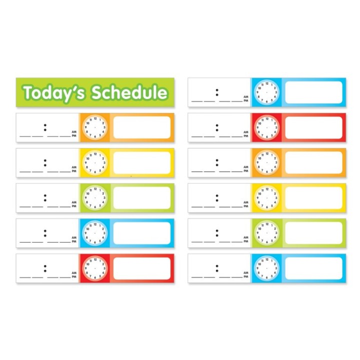 Scholastic Add-Ons Schedule Cards, Pocket Chart, 24 cards