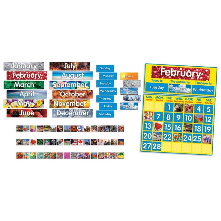 Scholastic Photo Calendar Bulletin Board Set