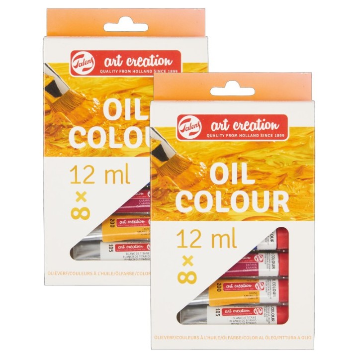 Talens Art Creation Oil Set, 12mL, 8 Per Set, 2 Sets