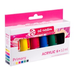 Talens Art Creation Acrylic Set, 6 x 12mL, Metallic