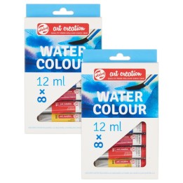 Talens Art Creation Watercolor Set, 12mL, 8 Per Set, 2 Sets