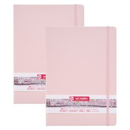Talens Art Creation Sketchbook, 80 Sheets, 90lbs, Pastel Pink Cover, 8.3" x 11.7" (A4), Pack of 2