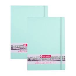 Talens Art Creation Sketchbook, 80 Sheets, 90lbs, Fresh Mint Cover, 8.3" x 11.7" (A4), Pack of 2