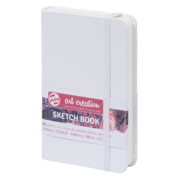 Talens Art Creation Sketchbook, 80 Sheets, 90lbs, White Cover, 3.5" x 5.5"