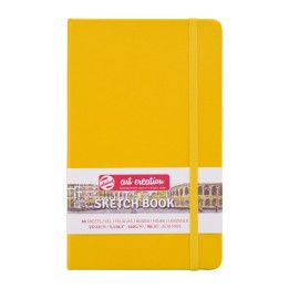 Talens Art Creation Sketchbook, 80 Sheets, 90lbs, Golden Yellow Cover, 5.1" x 8.3"