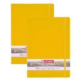 Talens Art Creation Sketchbook, 80 Sheets, 90lbs, Golden Yellow Cover, 8.3" x 11.7" (A4), Pack of 2
