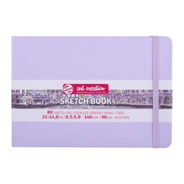 Talens Art Creation Sketchbook, 80 Sheets, 90lbs, Pastel Violet Cover, 8.3" x 5.8" (A5)