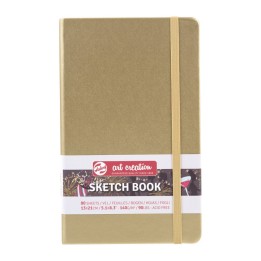 Talens Art Creation Sketchbook, 80 Sheets, 90lbs, White Gold Cover, 5.1" x 8.3"