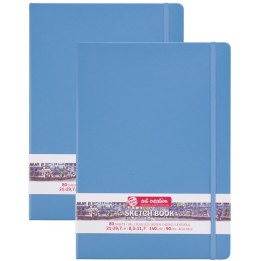 Talens Art Creation Sketchbook, 80 Sheets, 90lbs, Lake Blue Cover, 8.3" x 11.7" (A4), Pack of 2