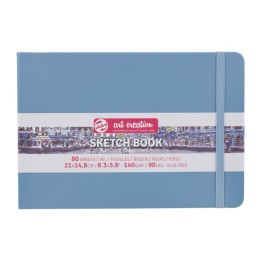 Talens Art Creation Sketchbook, 80 Sheets, 90lbs, Lake Blue Cover, 8.3" x 5.8" (A5)
