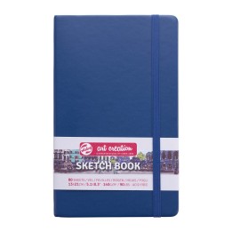 Talens Art Creation Sketchbook, 80 Sheets, 90lbs, Navy Blue Cover, 5.1" x 8.3"