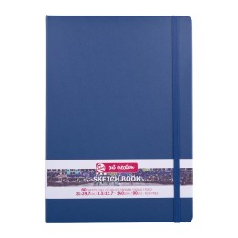 Talens Art Creation Sketchbook, 80 Sheets, 90lbs, Navy Blue Cover, 8.3" x 11.7" (A4)