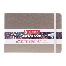 Talens Art Creation Sketchbook, 80 Sheets, 90lbs, Pink Champagne Cover, 8.3" x 5.8" (A5)