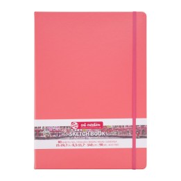 Talens Art Creation Sketchbook, 80 Sheets, 90lbs, Coral Red Cover, 8.3" x 11.7" (A4)