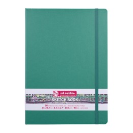 Talens Art Creation Sketchbook, 80 Sheets, 90lbs, Forest Green Cover, 8.3" x 11.7" (A4)