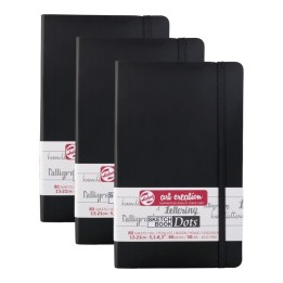 Talens Art Creation Dotted Sketchbook, 80 Sheets, 50lbs, 5.1" x 8.3", Pack of 3