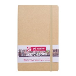 Talens Art Creation Sketchbook, 80 Sheets, 90lbs, Kraft Cover, 5.1" x 8.3"