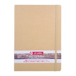 Talens Art Creation Sketchbook, 80 Sheets, 90lbs, Kraft Cover, 8.3" x 11.7" (A4)
