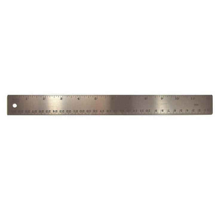 The Pencil Grip™ Stainless Steel Ruler, 12"