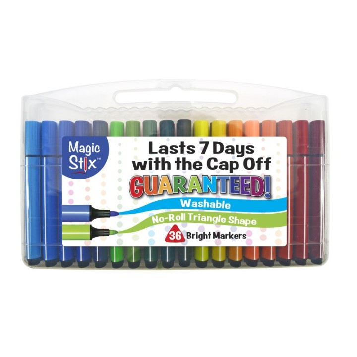 Magic Stix™ Triangular Markers, 36 Colors