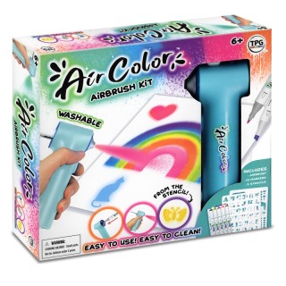 TPG Creations Aircolor Airbrush Kit with Markers & Stencils