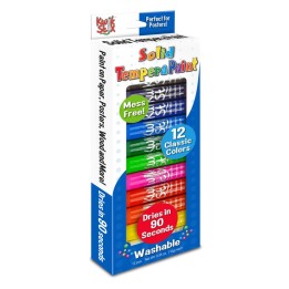 Kwik Stix™ Solid Tempera Paint Stick, 12 Primary Colors