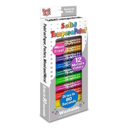 Kwik Stix™ Tempera Paint Metalix, 12 Colors