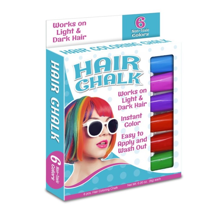 The Pencil Grip™ Hair Coloring Chalk, 6 Colors