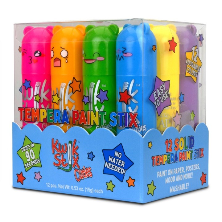 Kwik Stix™ Cuties Solid Tempera Paint, Pack of 12