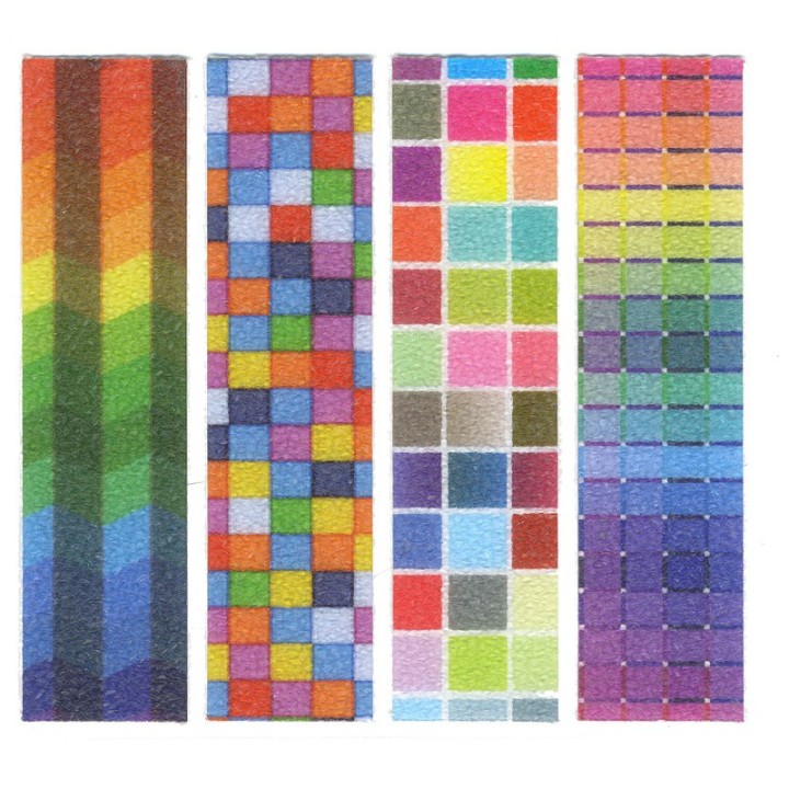 The Pencil Grip™ Zen Strips, Sand Brights Set 4, 40 Strips