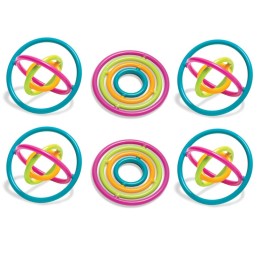 The Pencil Grip™ Gyrobi, Plastic Ring Fidget Toy, Pack of 6