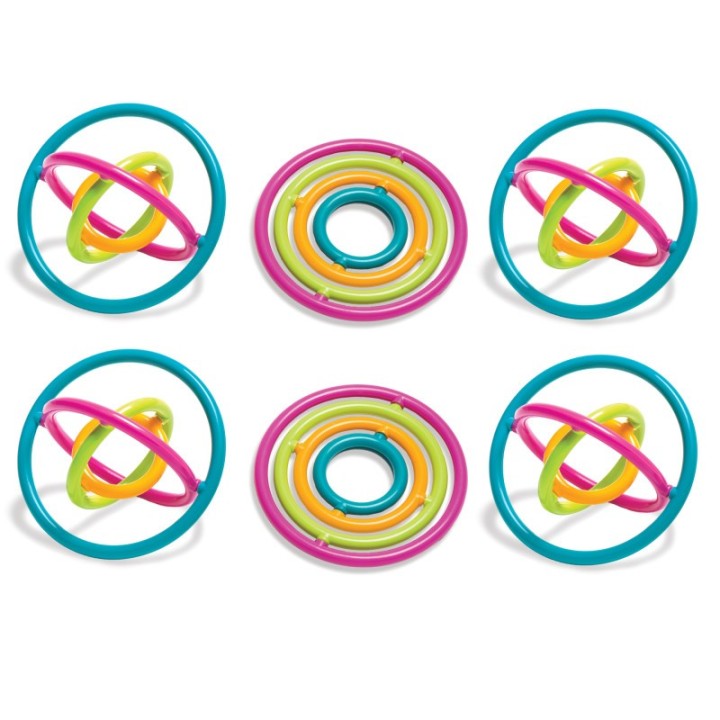 The Pencil Grip™ Gyrobi, Plastic Ring Fidget Toy, Pack of 6