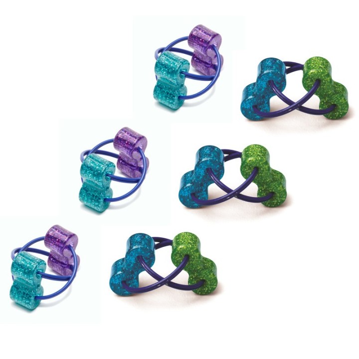 The Pencil Grip™ Loopeez, Sensory Ring Fidget Toy, Pack of 6