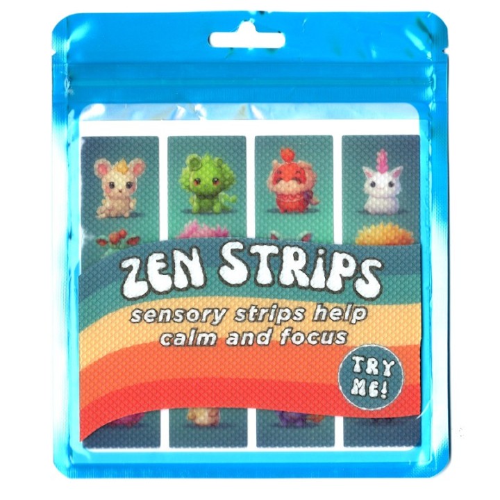 The Pencil Grip™ Zen Strips, Bumpy Cuties Set 7, 40 Strips