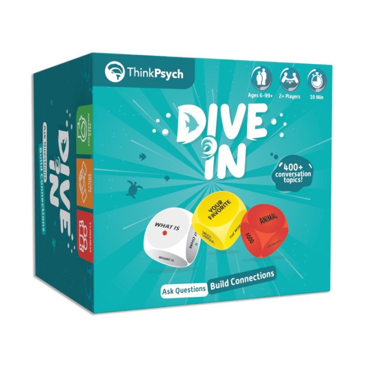 ThinkPsych Dive In - SEL Conversation Dice Game with 400+ Topics