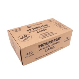 ThinkPsych Picture Play Bundle - 450 Thick Picture Cards for Autism Speech Therapy Materials