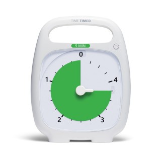 Time Timer® PLUS® 5 Minute Timer, White