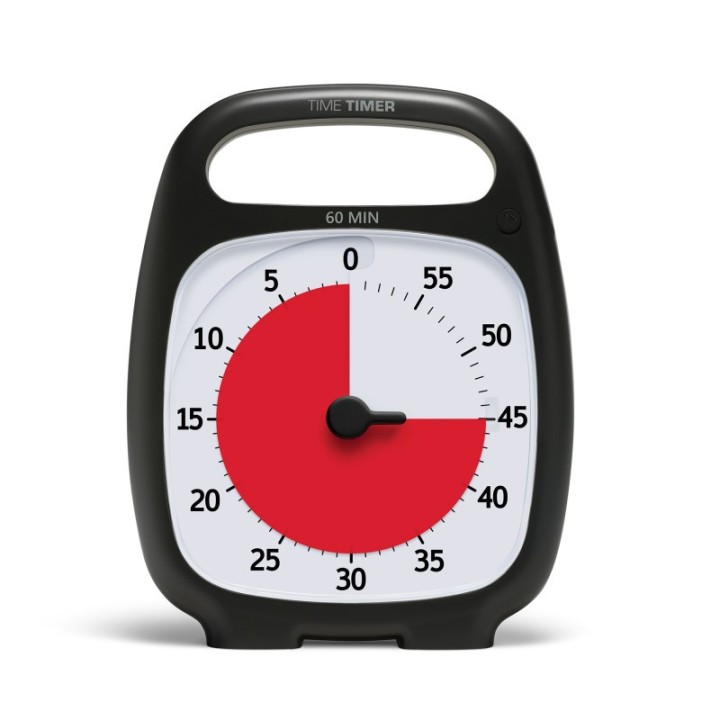 Time Timer® PLUS®, 60 Minute Timer, Charcoal