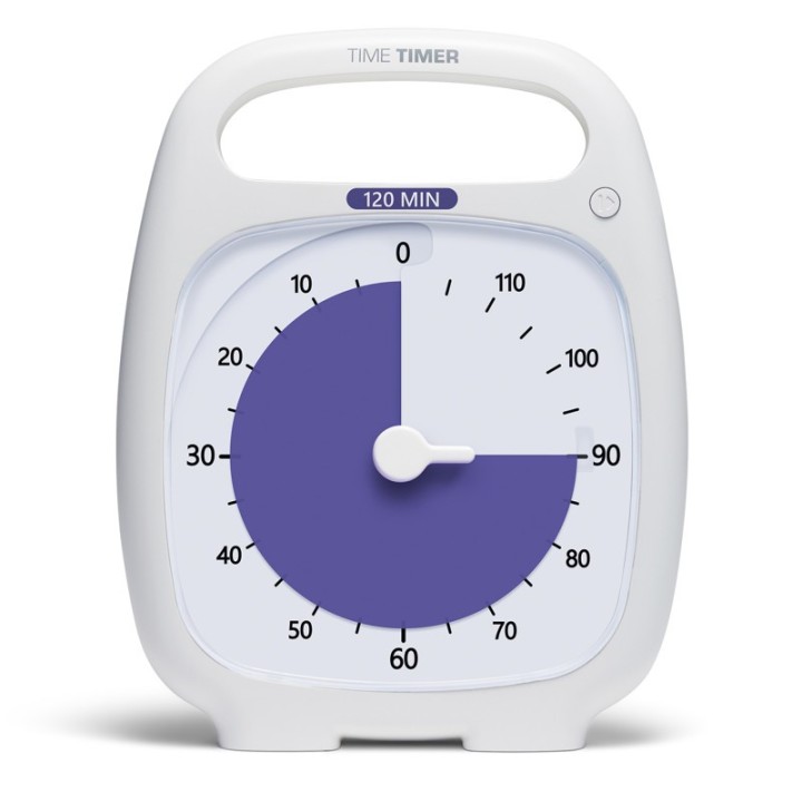 Time Timer® PLUS® 120 Minute Timer, White